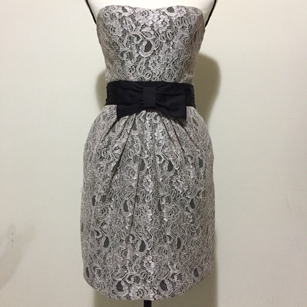 NWT! GORGEOUS 😍 Bustier Lace Bow Tube Dress
